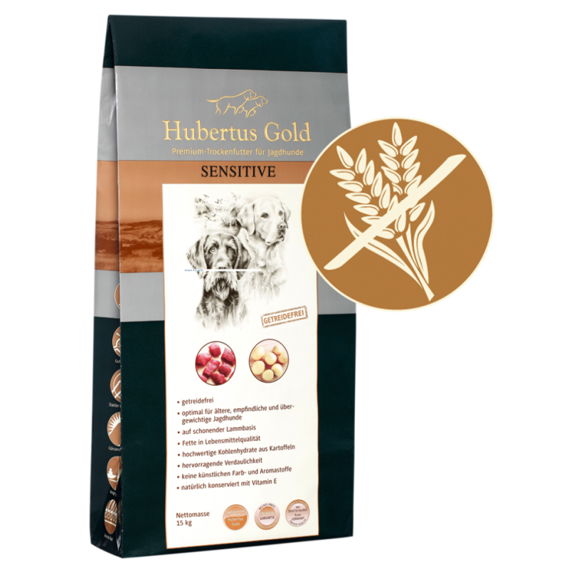 HUBERTUS GOLD Sensitive Premium Trockenvollkost 15 kg