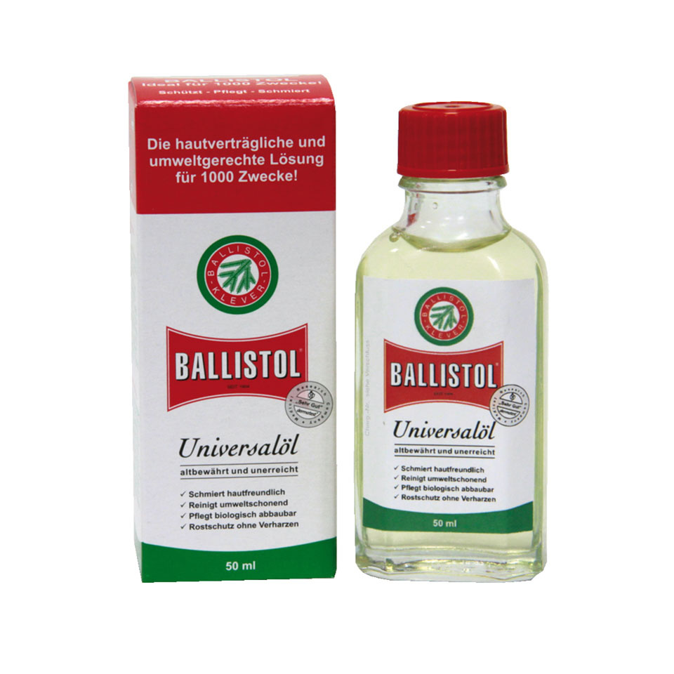 BALLISTOL Universalöl 50 ml Glasflasche Pflegeöl Waffenöl Made in Germany