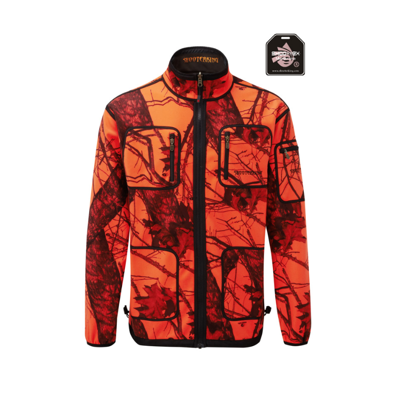 SHOOTERKING Softshell Herren Jacke 2 in 1 Mossy Blaze Orange XL/ 54