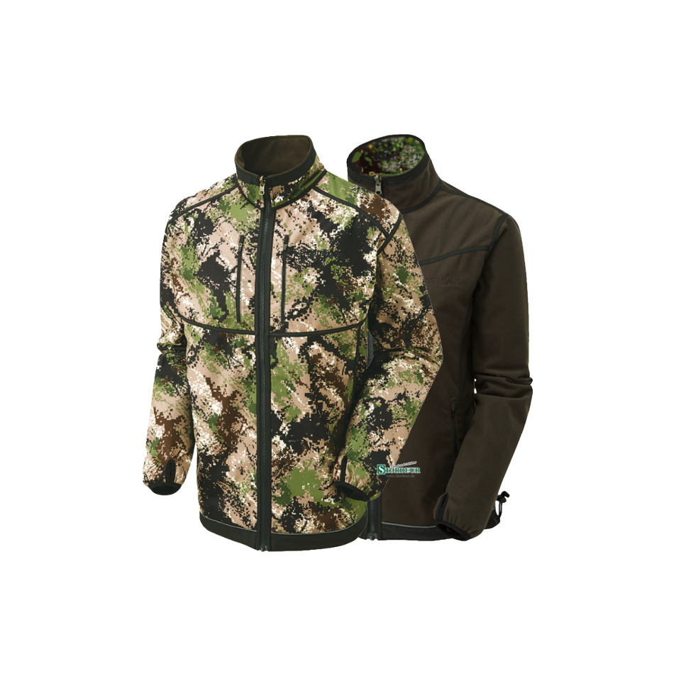 SHOOTERKING Digitex Softshell 2 in 1 Wendejacke Grün Braun L/ 52