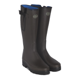 LE CHAMEAU Vierzonord Herrenstiefel mit Neoprenfutter Marron Fonce