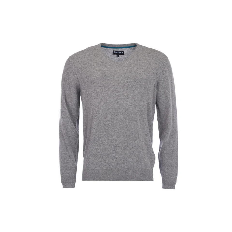 BARBOUR Essential Lambswool V Ausschnitt Seaweed Green