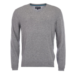 BARBOUR Essential Lambswool V Ausschnitt Seaweed Green