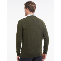 BARBOUR Essential Lambswool V Ausschnitt Seaweed Green