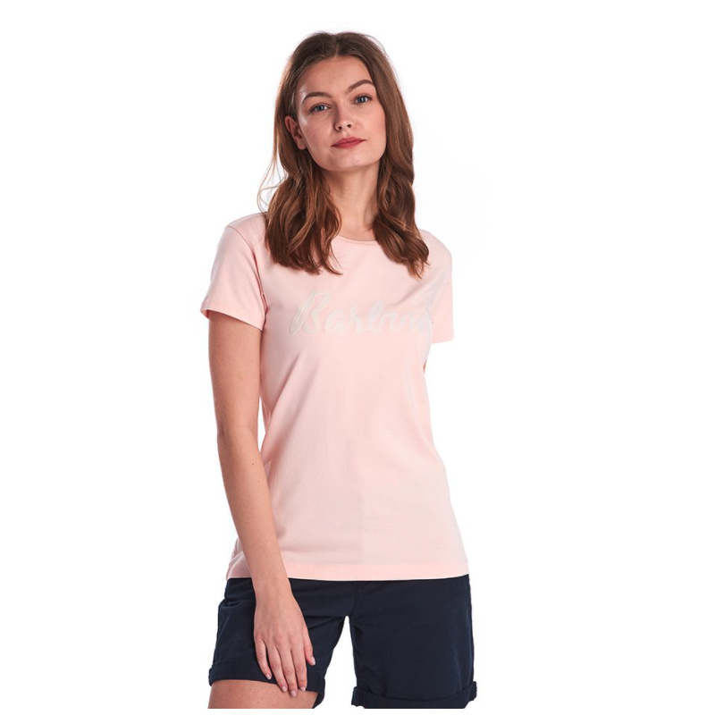 BARBOUR Rebecca Tshirt Pale Coral