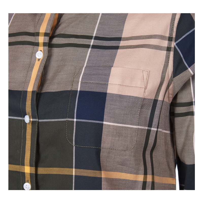 BARBOUR Homeswood Bluse Olive Check