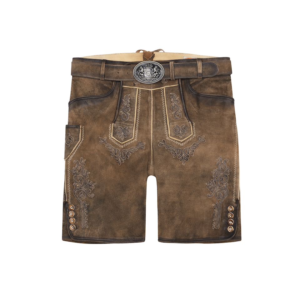 MADDOX Ronn-hafer-Antik Herrenlederhose kurz