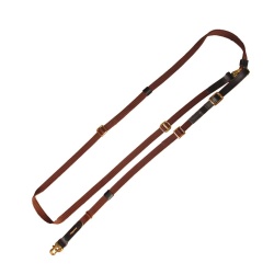 NIGGELOH Umhängeleine 2 in 1 Braun Breite 20 mm