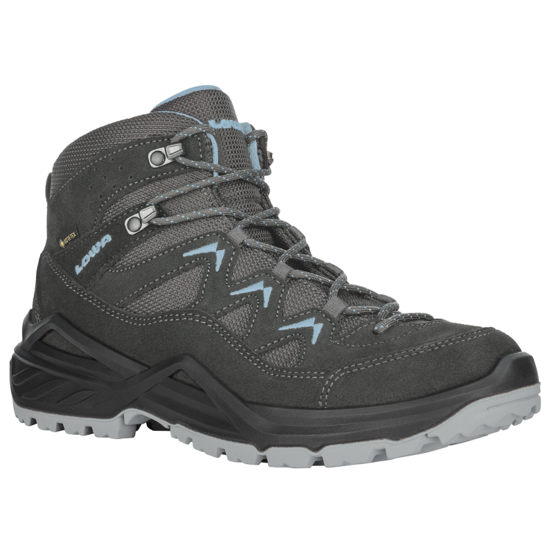 LOWA Sirkos Evo GTX MID Ws Anthrazit/ Eisblau