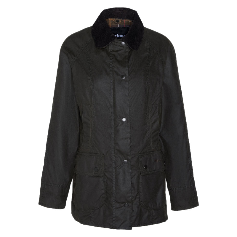 BARBOUR Classic Beadnell Wachsjacke Olive