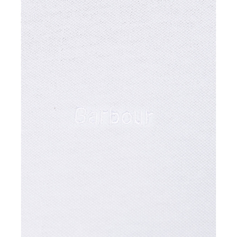 BARBOUR Portsdown Top Poloshirt White/ Silver Birch
