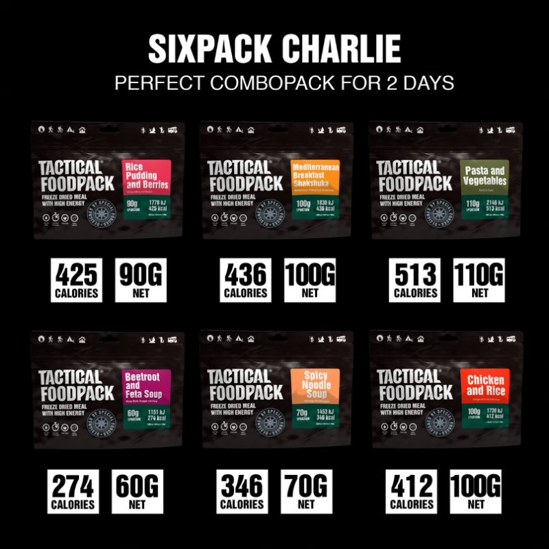 TACTICAL FOODPACK Sixpack CHARLY 530g