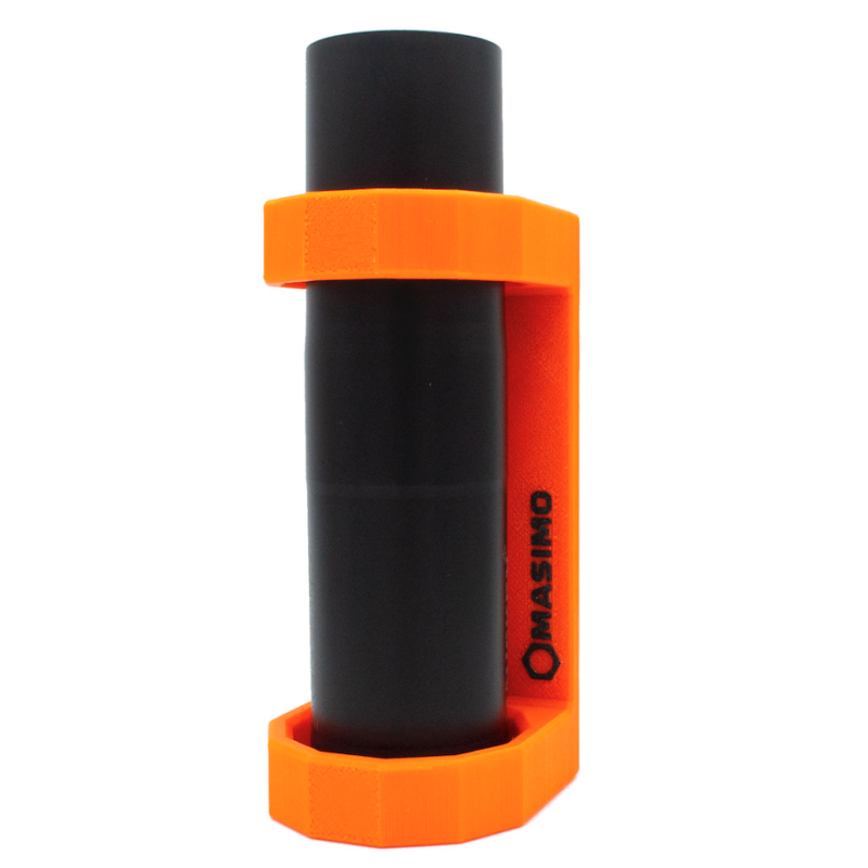 MASIMO Schalldämpferhalterung L bis 55mm NEON-ORANGE