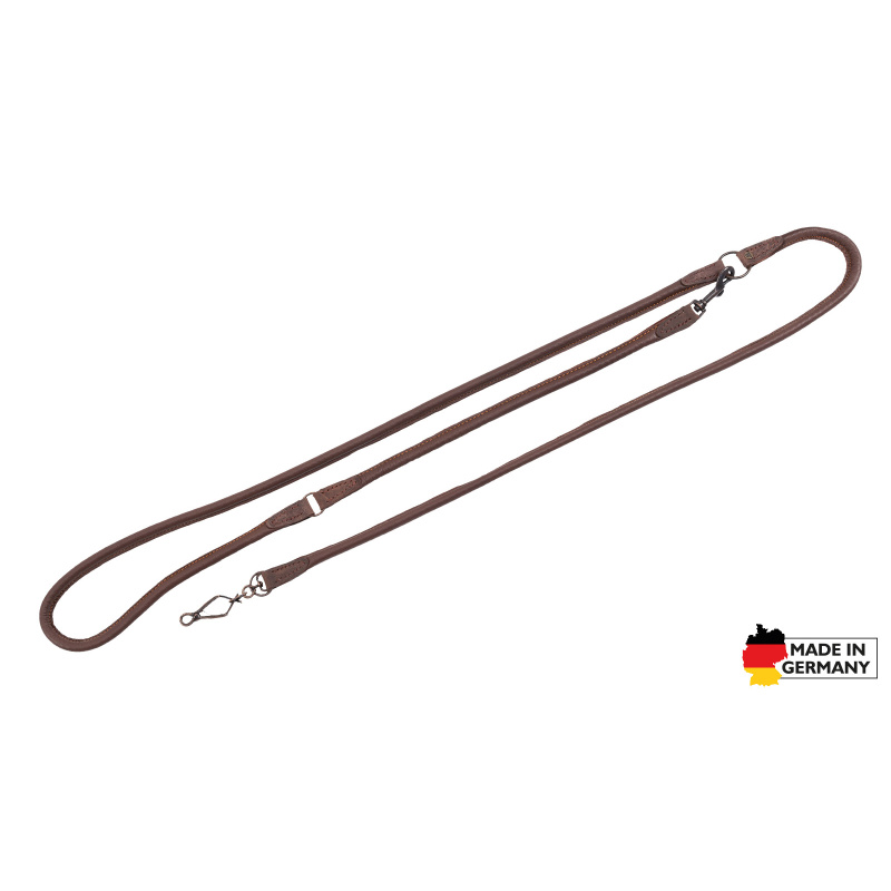 Umhängeleine Elchleder rundgenäht 1,85m