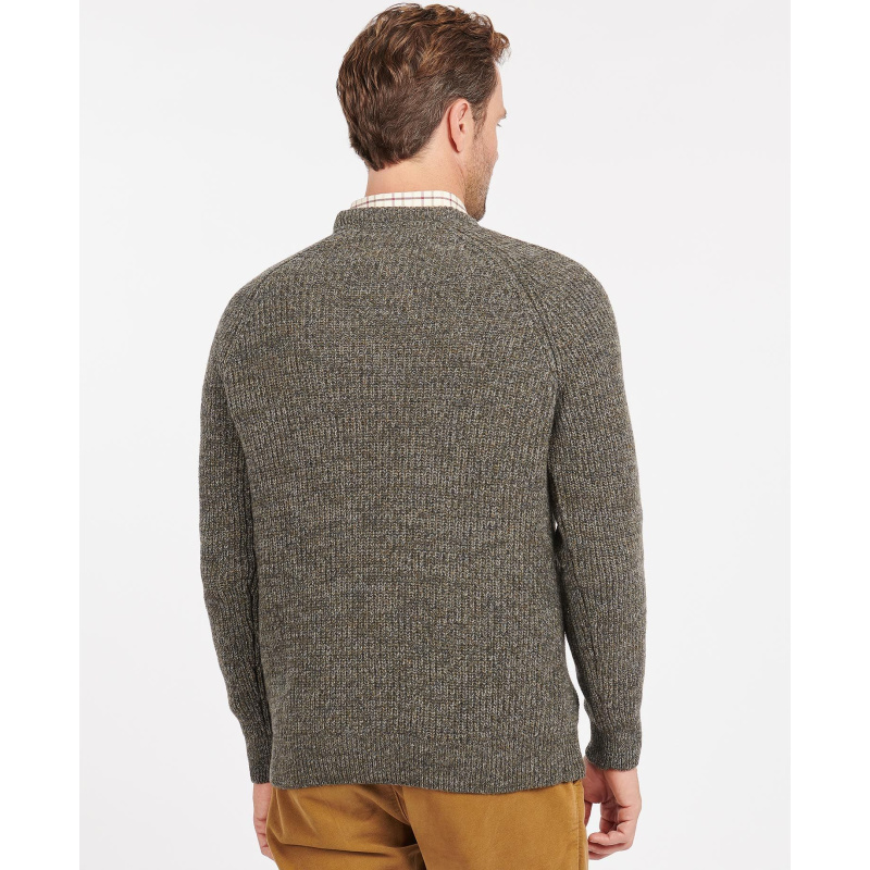 BARBOUR Horseford Crew Neck Pullover Olive