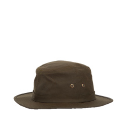 BARBOUR Dawson Wax Safari Hat Olive
