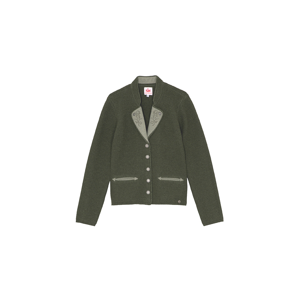 SPIETH & WENSKY Elena-Strickjacke für Damen Oliv