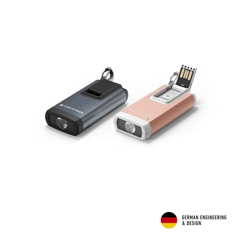 LEDLENSER Schlüsselanhänger K6R mit Rotlicht GRAU