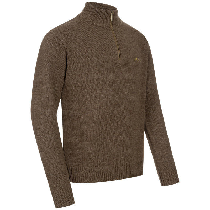 BLASER Herren Woll HZ Sweater Braun
