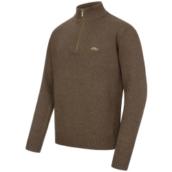 BLASER Herren Woll HZ Sweater Braun