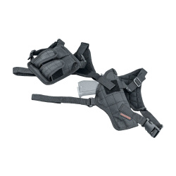 UMAREX Schulterholster Nylon Typ A  für große Pistolen mit Doppel-Magazintasche