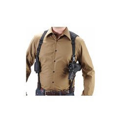 UMAREX Schulterholster Nylon Typ A  für große Pistolen mit Doppel-Magazintasche