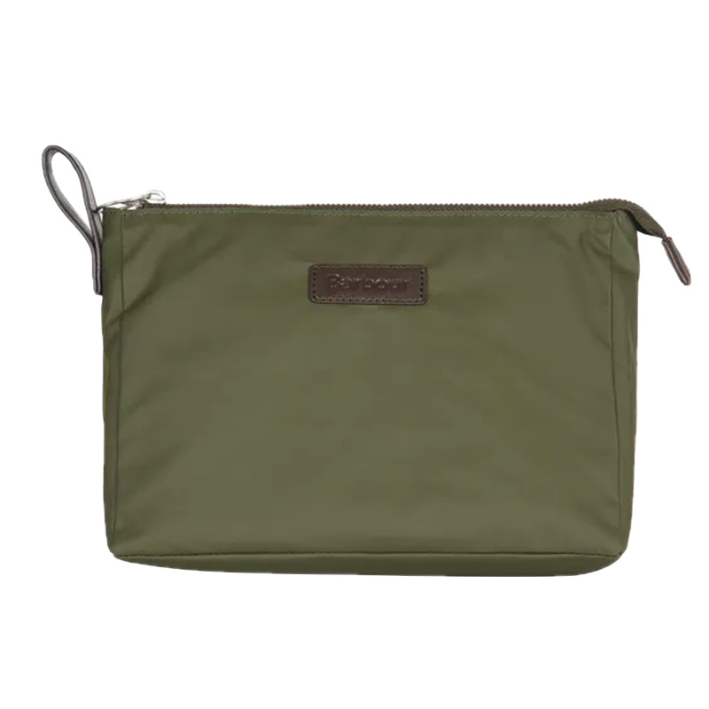BARBOUR Washbag Oliv Kulturbeutel mit Handtuch
