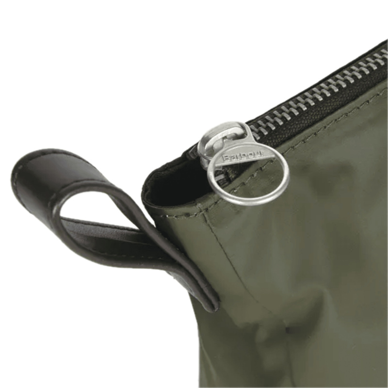 BARBOUR Washbag Oliv Kulturbeutel mit Handtuch