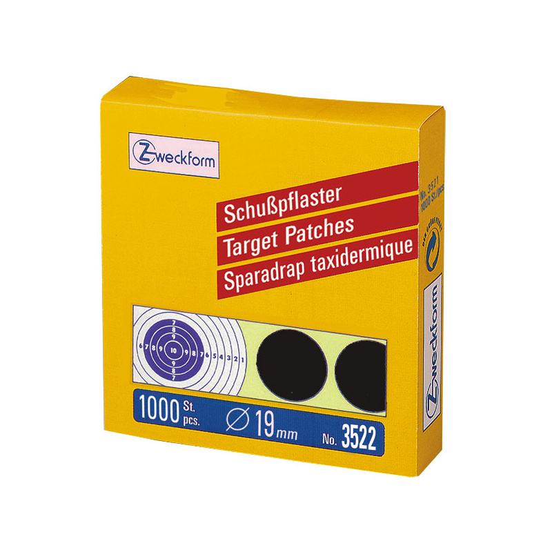 ZWECKFORM Schusspflaster Schwarz