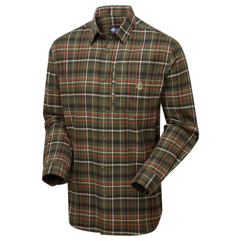 SHOOTERKING Lodge Shirt Flannel Hemd Grün Check
