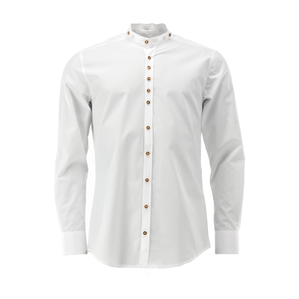 OS TRACHTEN Herrenhemd 1/1 Arm Slim Fit Weiß