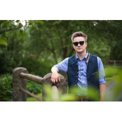 OS TRACHTEN Herrenweste 3 Leistentaschen Anthrazit