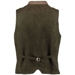 OS TRACHTEN Herrenweste 3 Leistentaschen Dunkelgrün