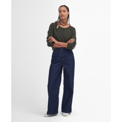 BARBOUR Rundhals-Pullover Pendle Olive