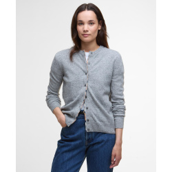BARBOUR Cardigan Pendle Grey Marl/Hessian Tartan