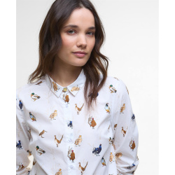 BARBOUR Bluse Brambles Bird Print