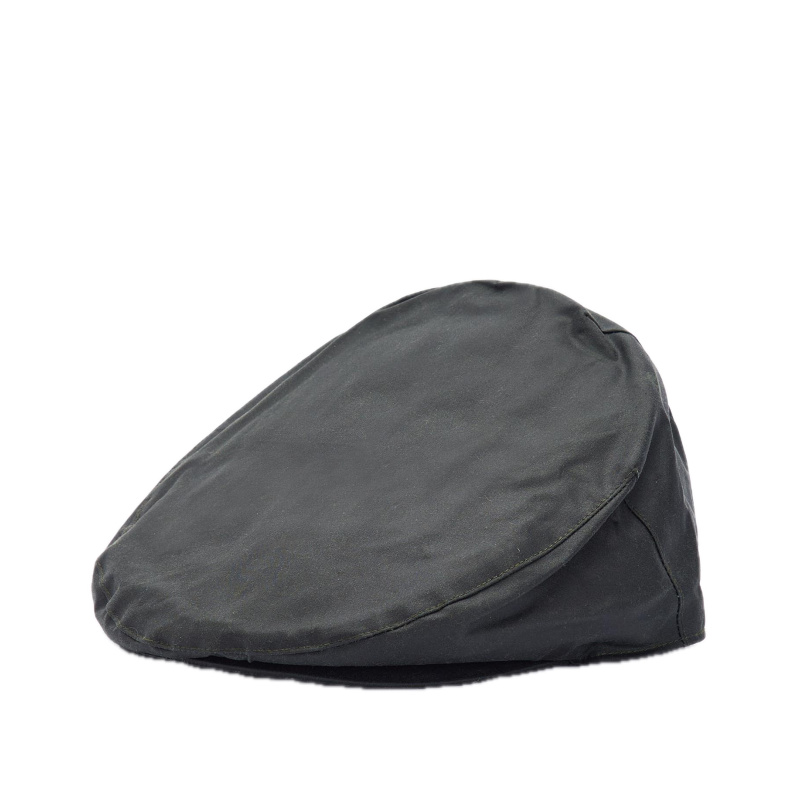 BARBOUR Kappe Wax Sage Flat Cap