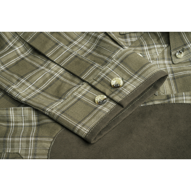 PINEWOOD Wof Hemd Olive Suede Braun