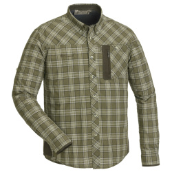 PINEWOOD Wof Hemd Olive Suede Braun