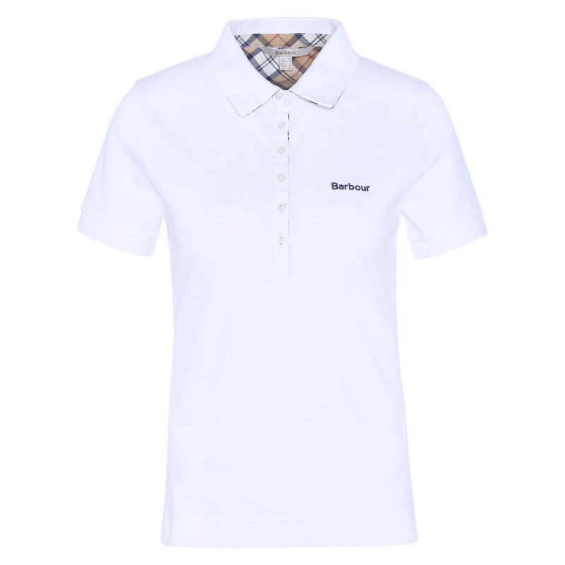 BARBOUR Poloshirt Portsdown White/ Hessian