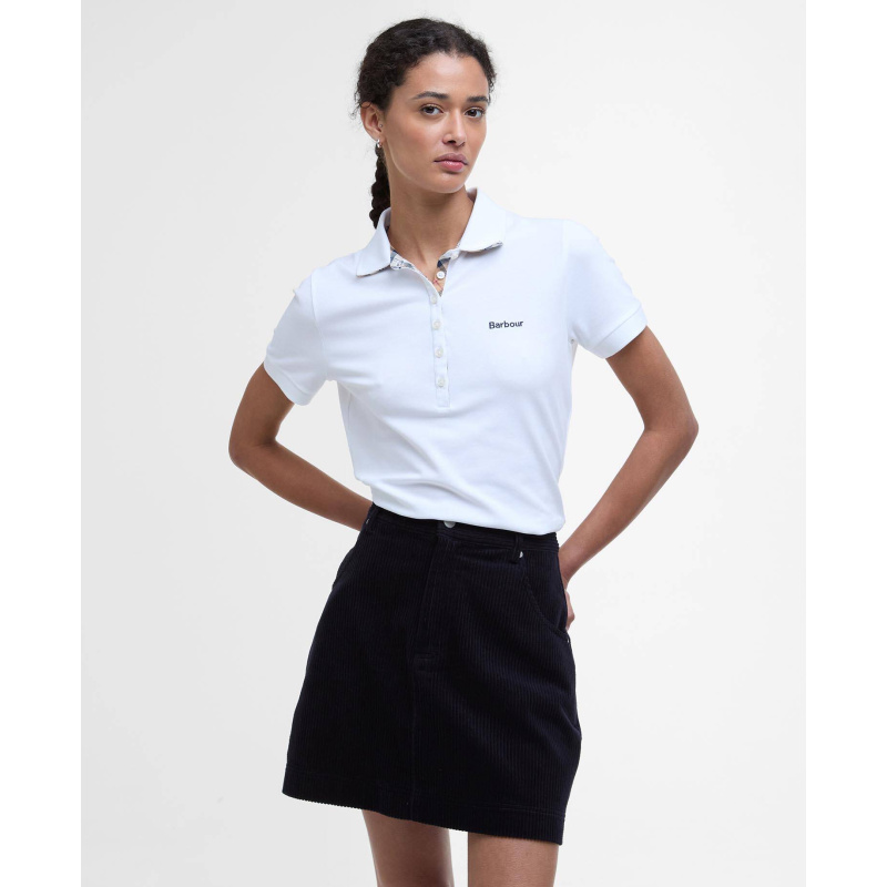 BARBOUR Poloshirt Portsdown White/ Hessian