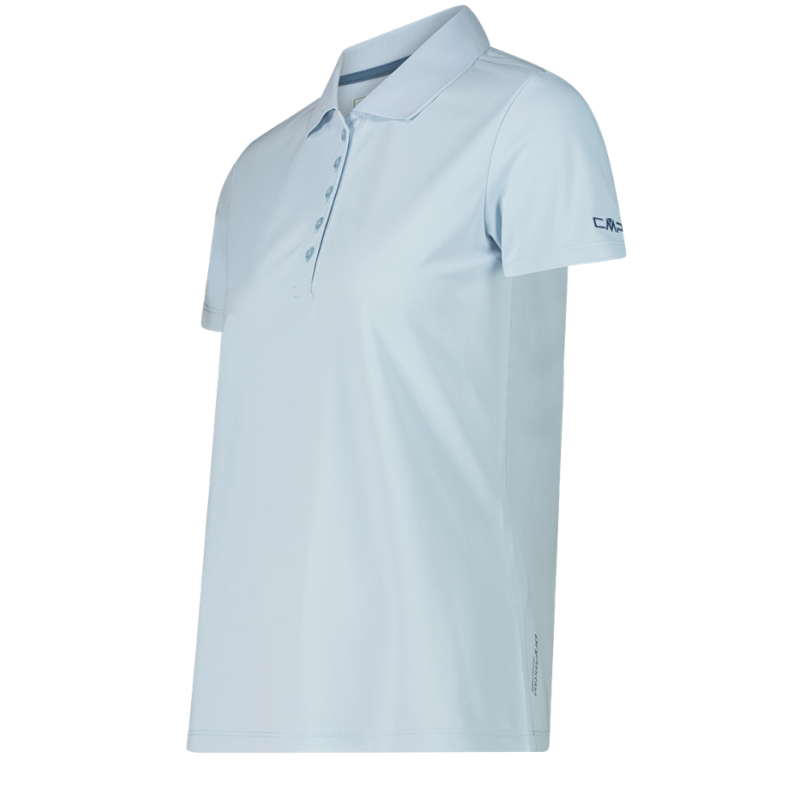 CMP Einfarbiges Pique-Poloshirt Sky Blue