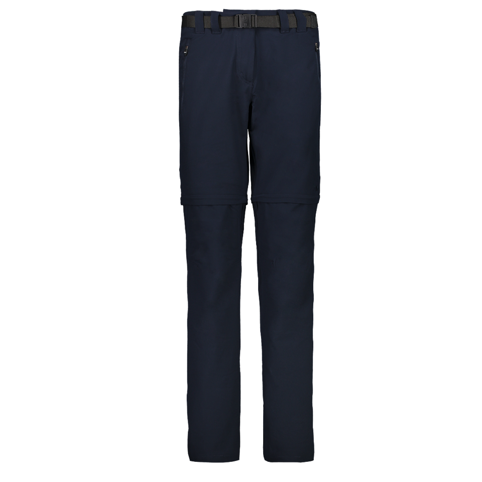 CMP Damen-Zip-Off-Trekkinghose Schwarz Blau