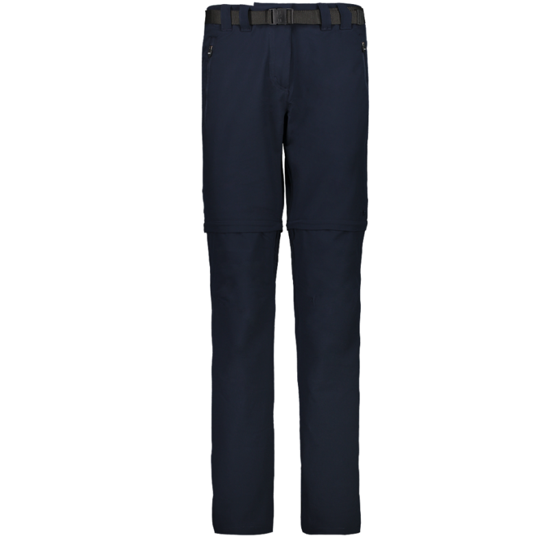 CMP Damen-Zip-Off-Trekkinghose Schwarz Blau
