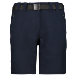 CMP Damen-Zip-Off-Trekkinghose Schwarz Blau