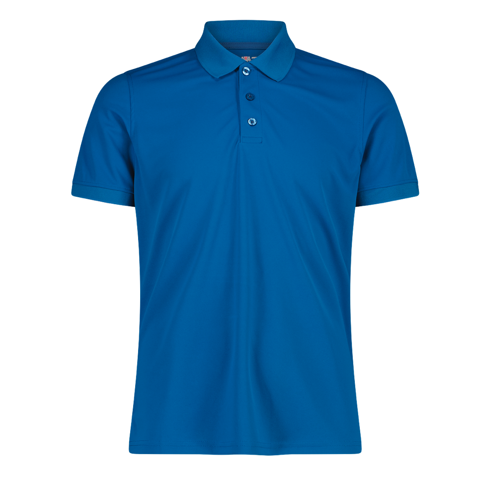 CMP Einfarbiges Funktions-Poloshirt Pacific Blue