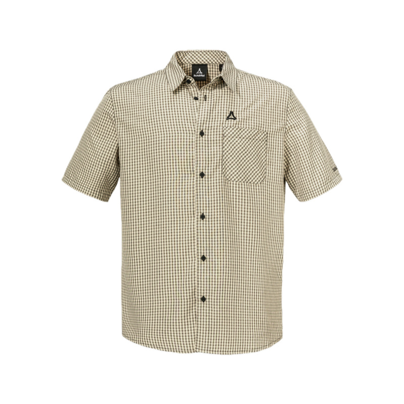 SCHÖFFEL CIRC Shirt Style Dalfoss MEN Beige-Black