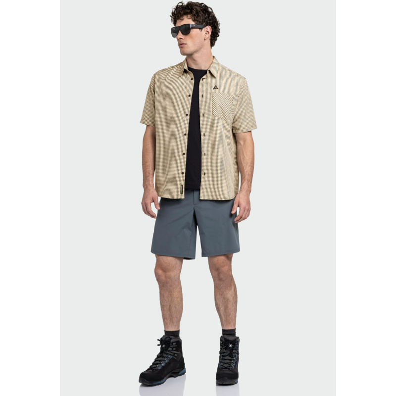 SCHÖFFEL CIRC Shirt Style Dalfoss MEN Beige-Black
