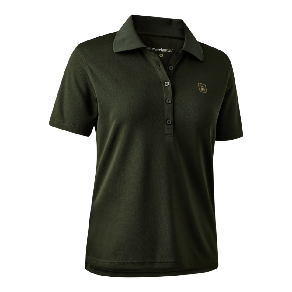 DEERHUNTER Lady Climate Poloshirt mit 37.5® Technology Oliv