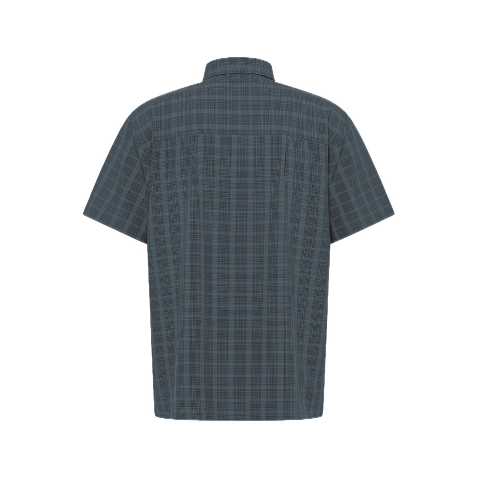JACK WOLFSKIN Meseta Shirt M Check Dark Navy